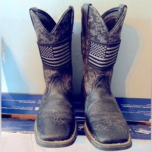 Ariat Boots with Flag